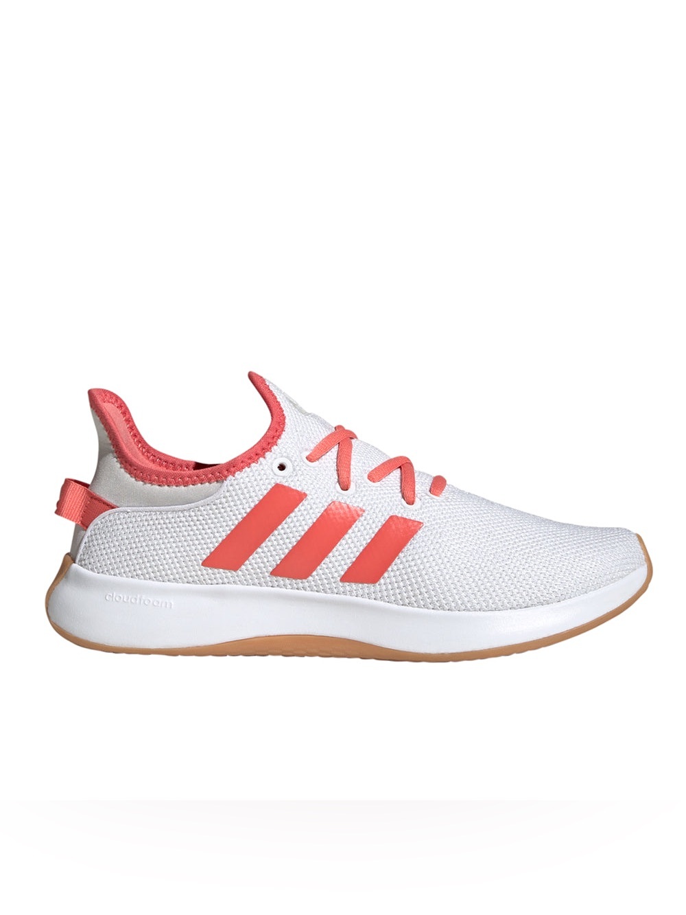 adidas Kids White & Coral Low-Top Athletic Sneakers